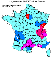 Le patronyme Tournier en France